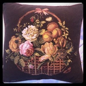 Needlepoint pillow